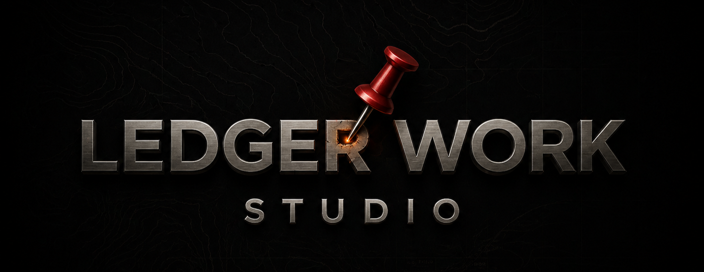 Ledger Work Studio red pin logo